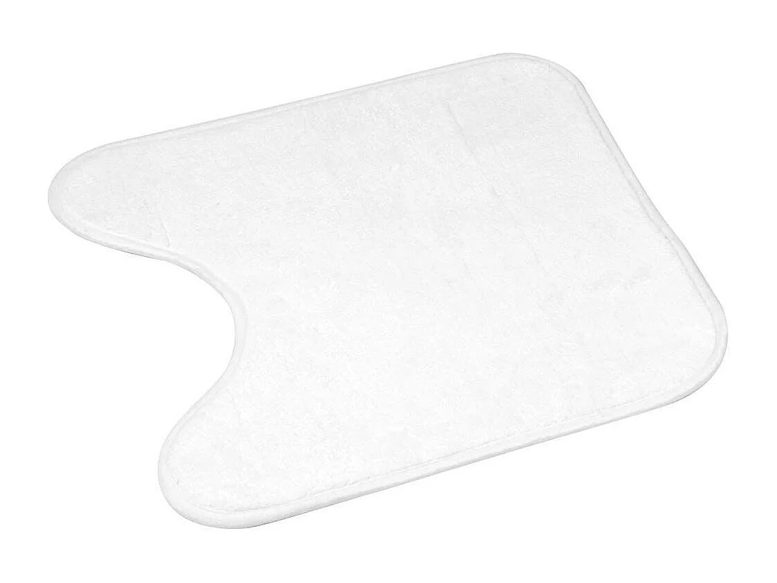 Tapis Contour WC Imprimé "Orbella" 45x45cm Blanc
