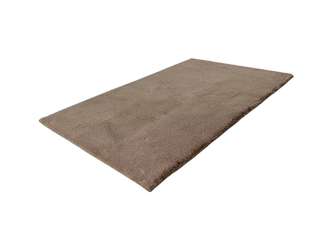 Tapis de Bain Fait à la Main "Rabbit" Beige Foncé 50 x 90 cm