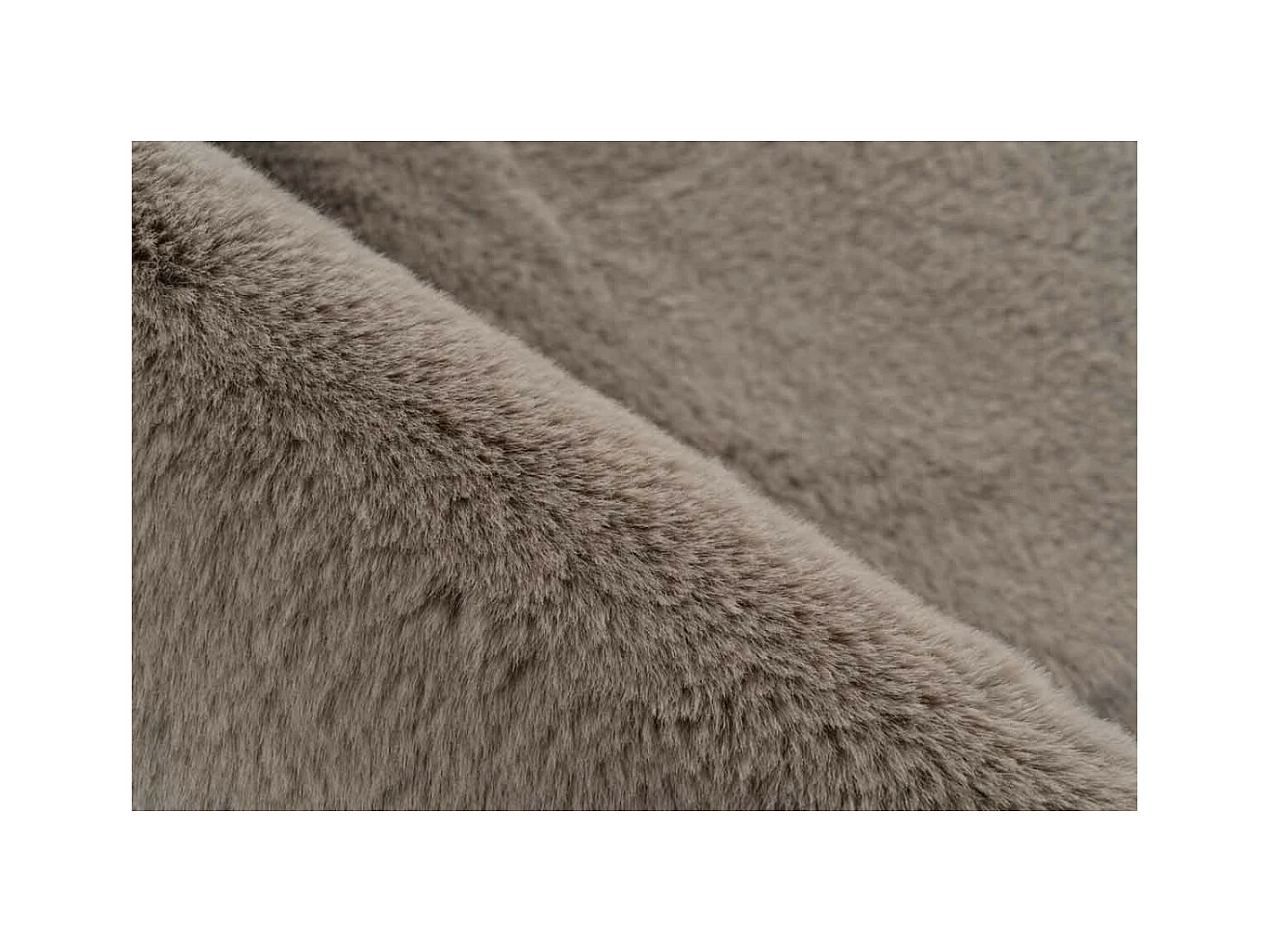 Tapis de Bain Fait à la Main "Rabbit" Beige Foncé 50 x 90 cm