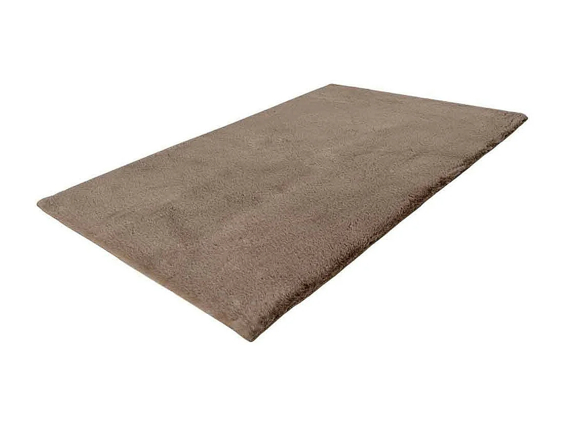 Tapis de Bain Fait à la Main "Rabbit" Beige Foncé 50 x 90 cm