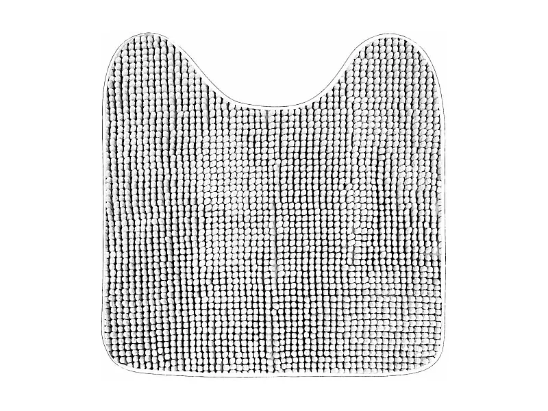 Tapis Contour WC "Sweety" 45x45cm Blanc