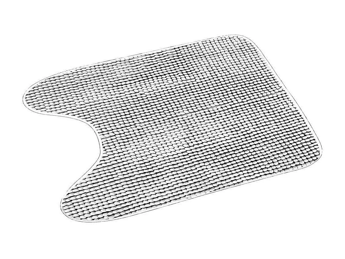 Tapis Contour WC "Sweety" 45x45cm Blanc