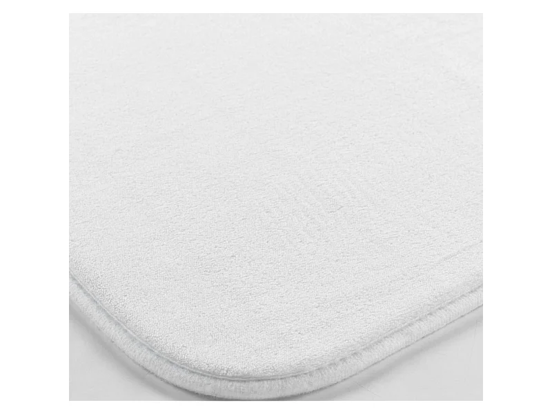 Tapis Contour WC "Vitamine II" 45x45cm Blanc