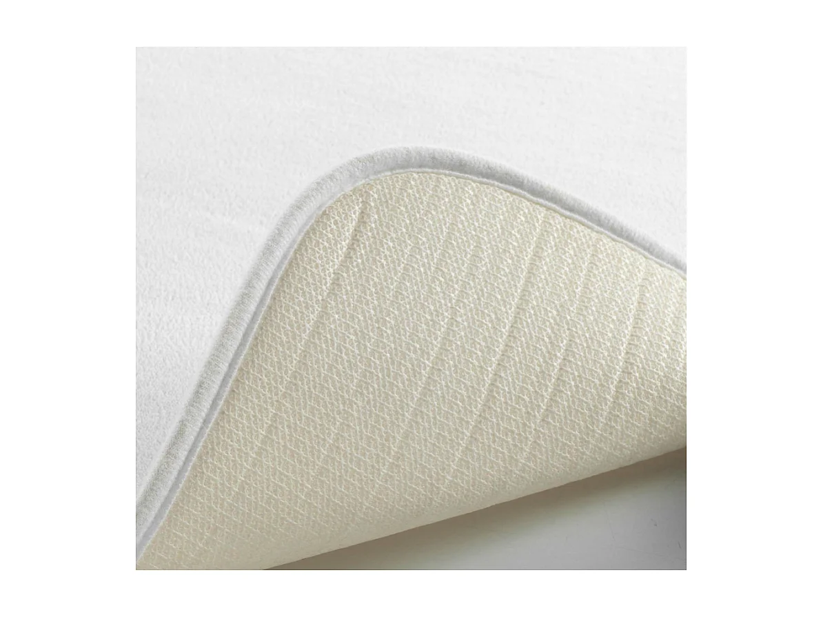Tapis Contour WC "Vitamine II" 45x45cm Blanc