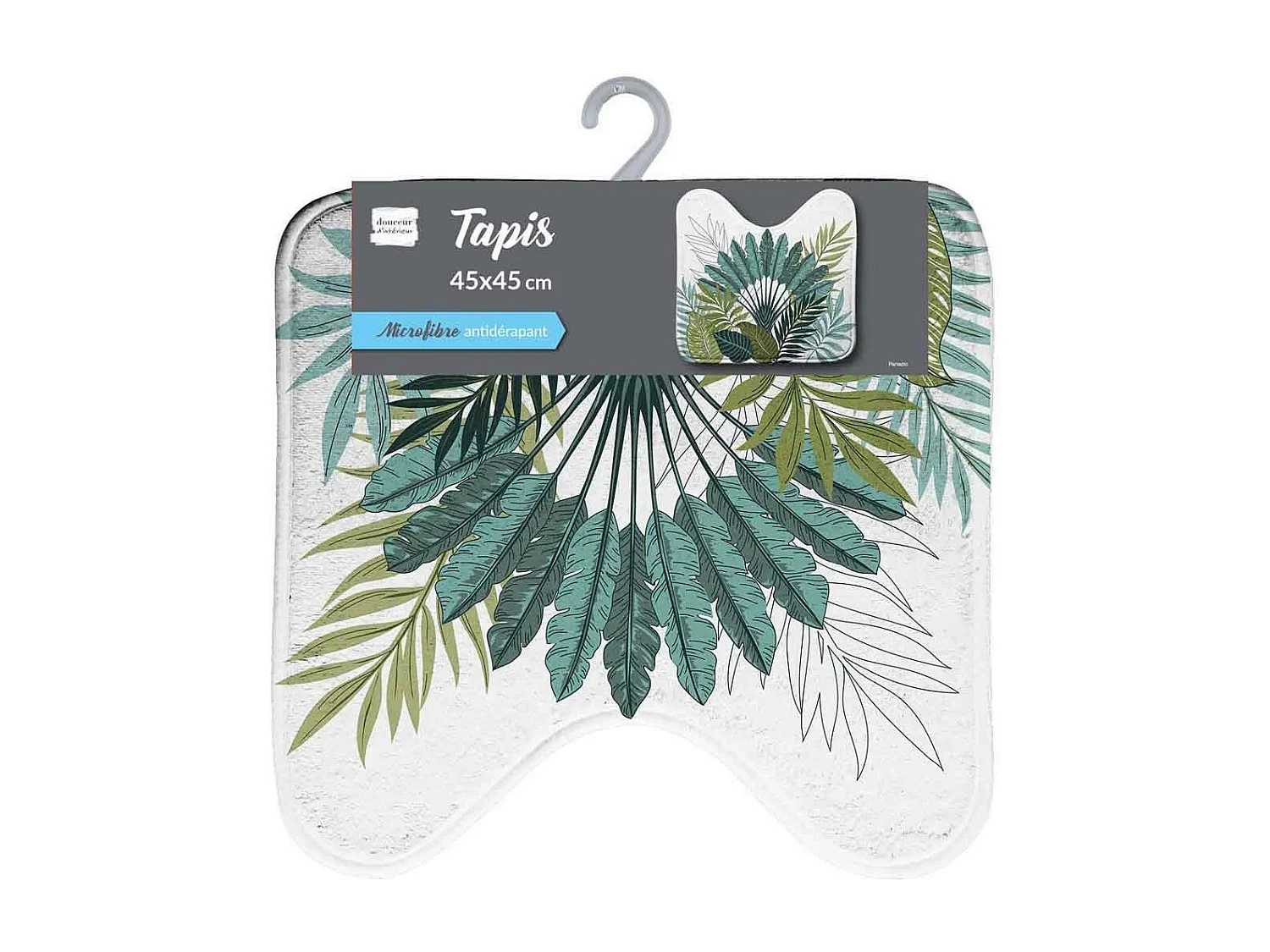 Tapis WC Imprimé "Panazio" 45x45cm Vert