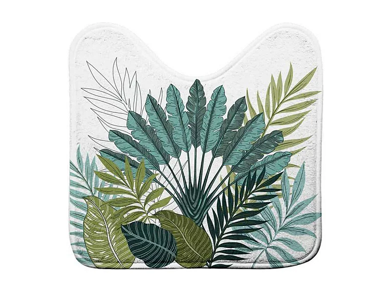 Tapis WC Imprimé "Panazio" 45x45cm Vert