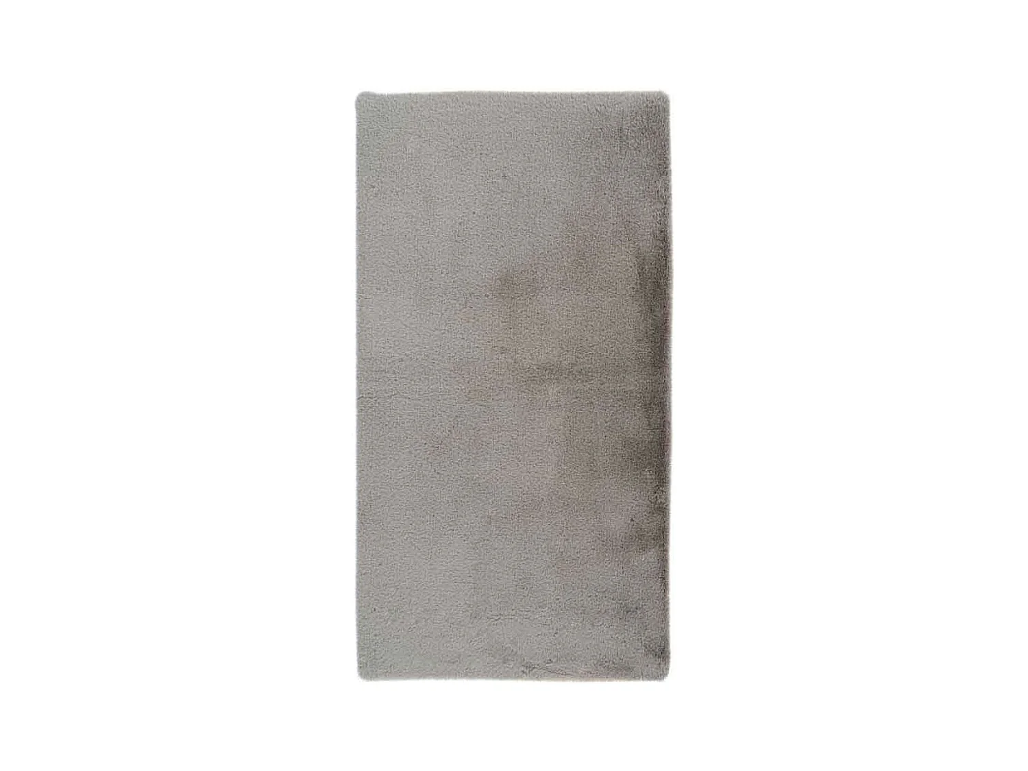 Tapis de Bain Fait à la Main "Rabbit" Gris Clair 65 x 100 cm