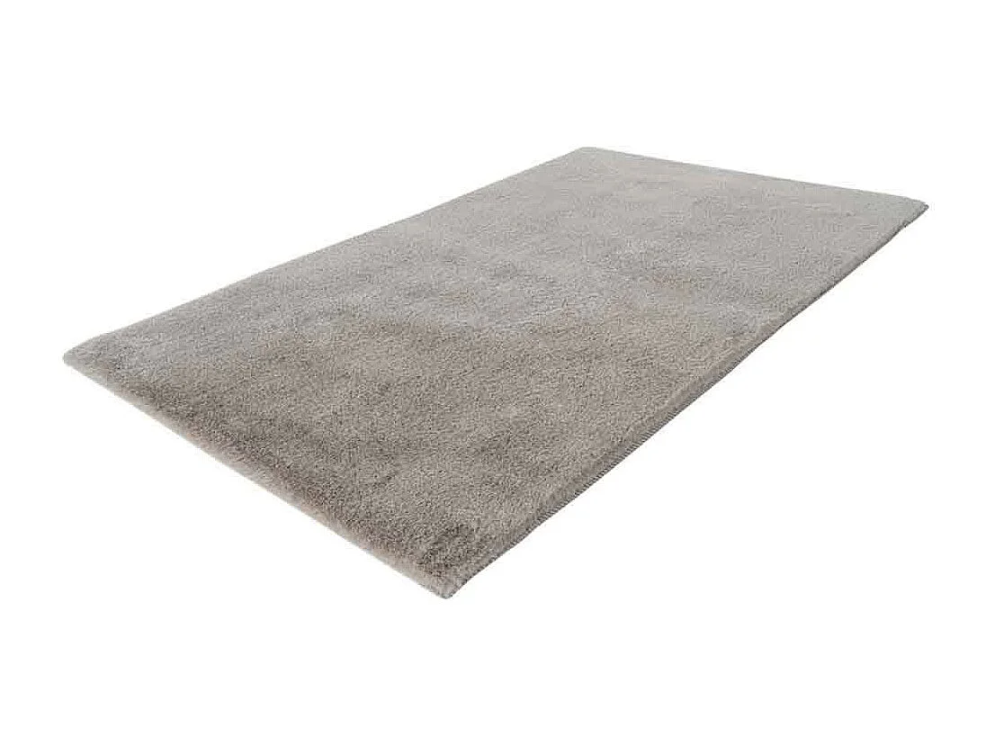 Tapis de Bain Fait à la Main "Rabbit" Gris Clair 65 x 100 cm