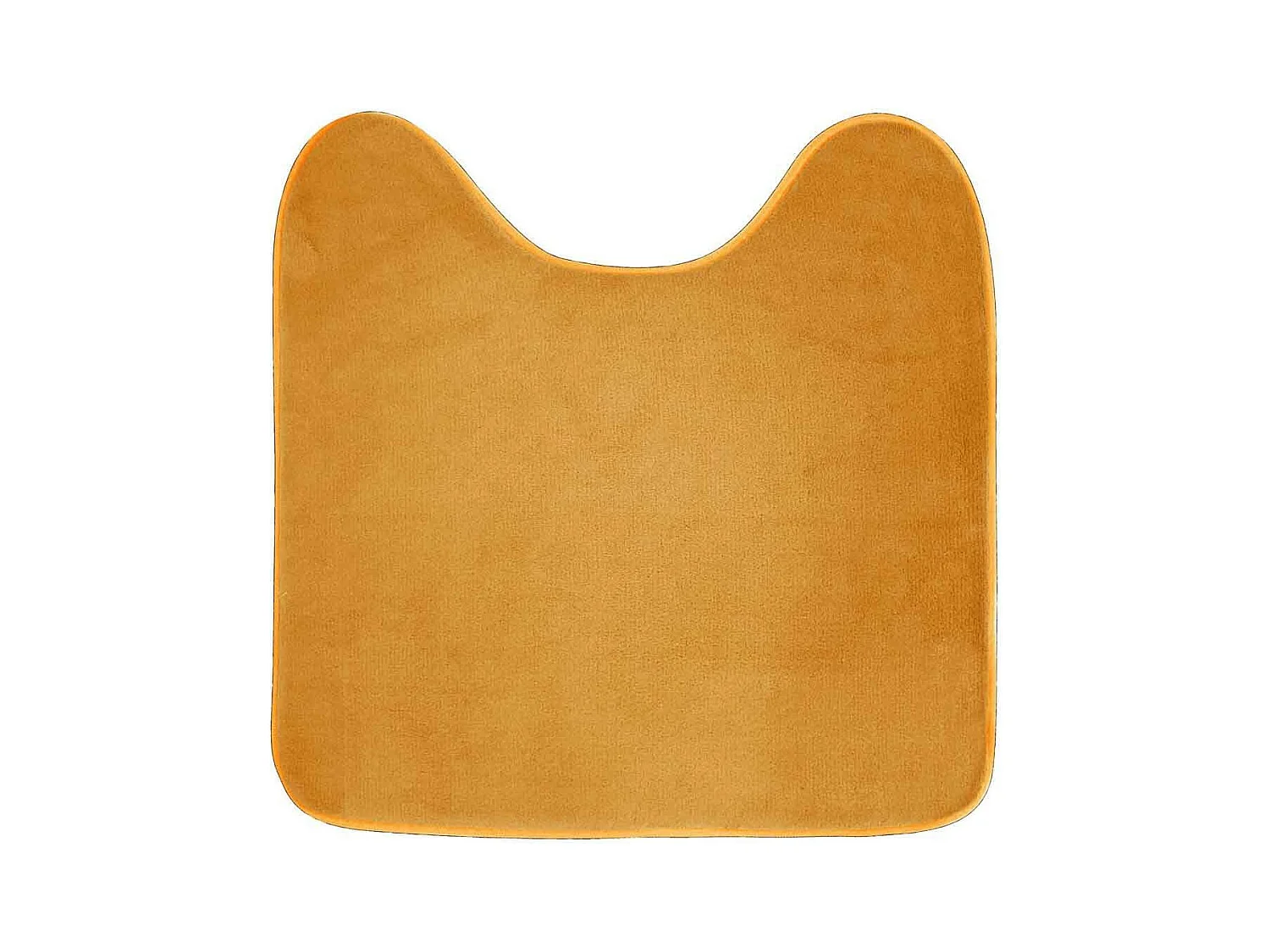 Tapis Contour WC "Vitamine" 45x45cm Ocre