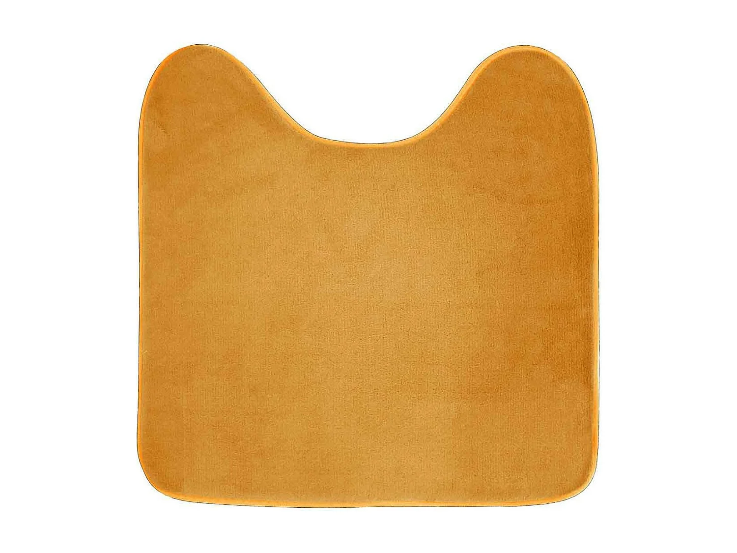 Tapis Contour WC "Vitamine" 45x45cm Ocre