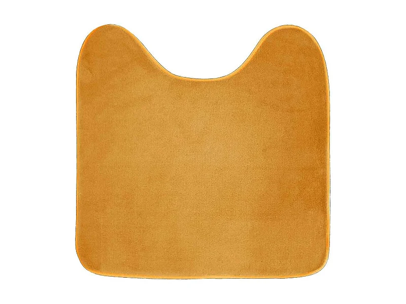 Tapis Contour WC "Vitamine" 45x45cm Ocre
