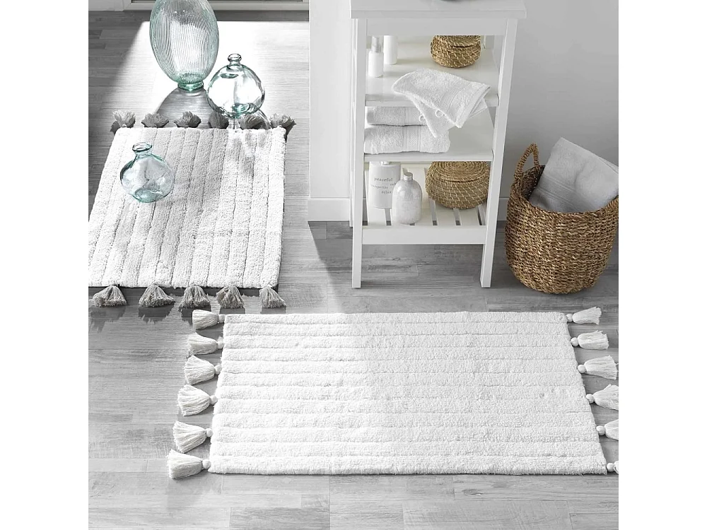 Tapis de Salle de Bain "Minatis" 50x80cm Blanc
