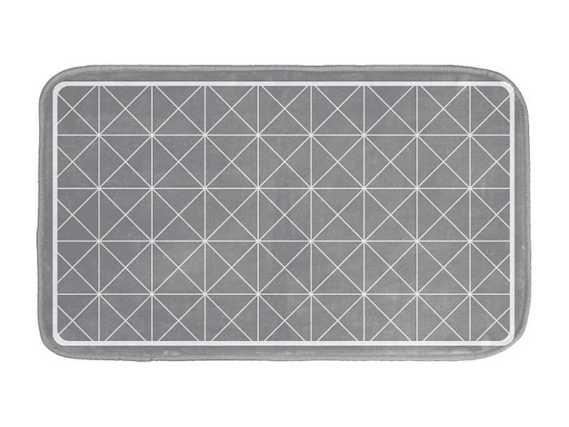 Tapis de Bain Microfibre "Kubia" 45x75cm Gris