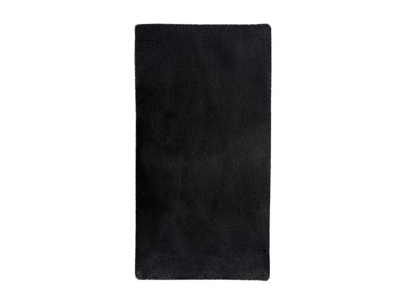 Tapis de Bain Fait à la Main "Rabbit" Gris Foncé 65 x 100 cm