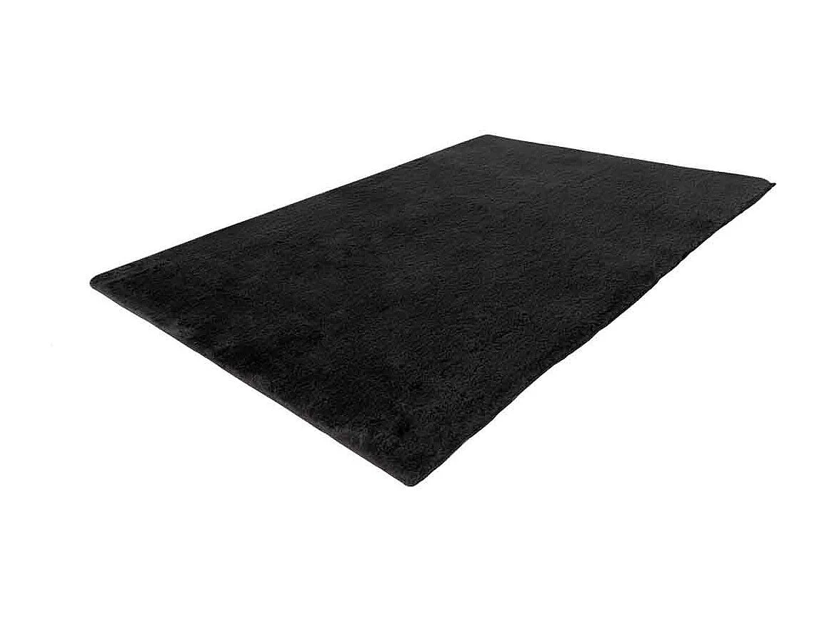 Tapis de Bain Fait à la Main "Rabbit" Gris Foncé 65 x 100 cm