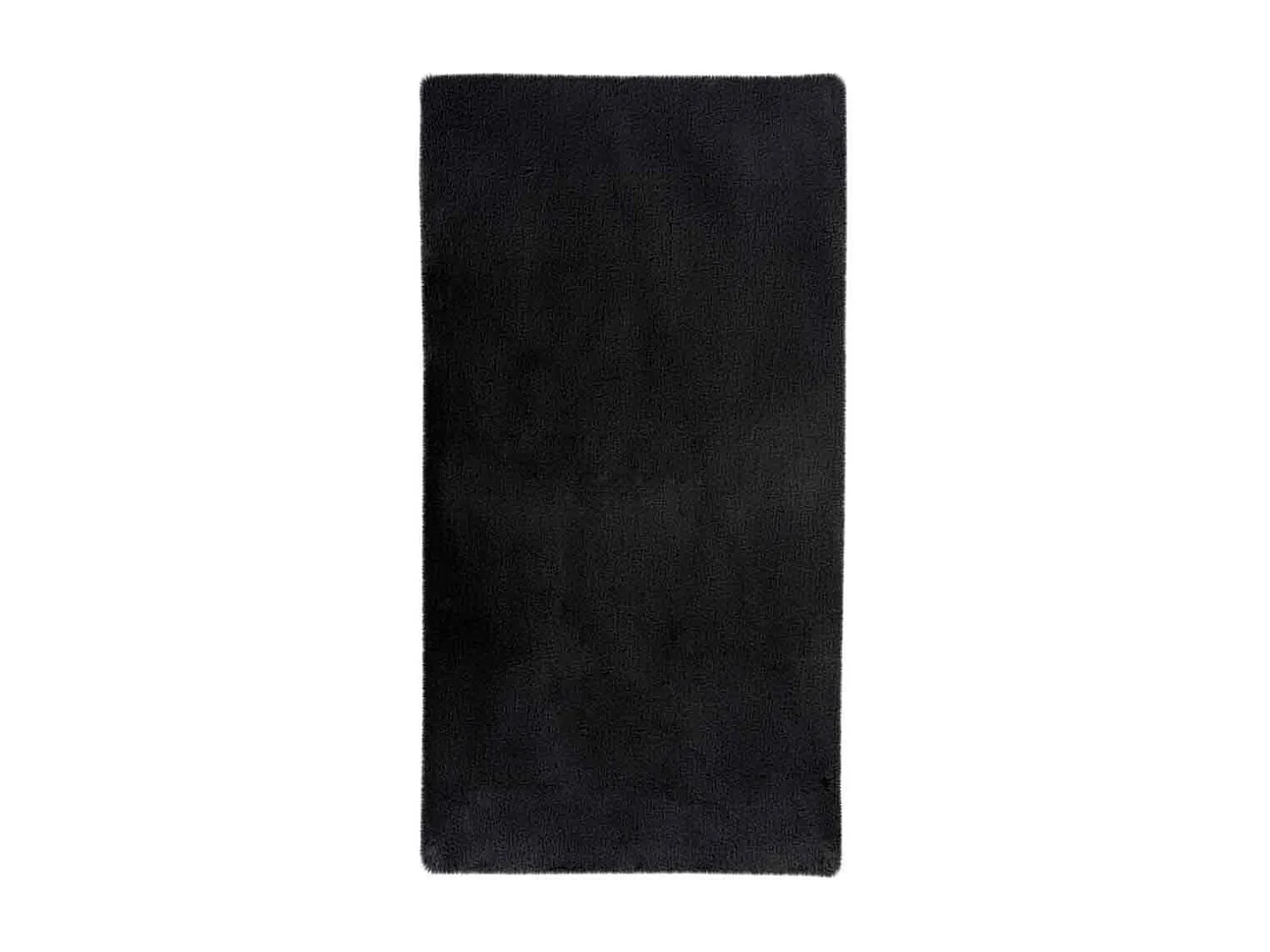 Tapis de Bain Fait à la Main "Rabbit" Gris Foncé 65 x 100 cm