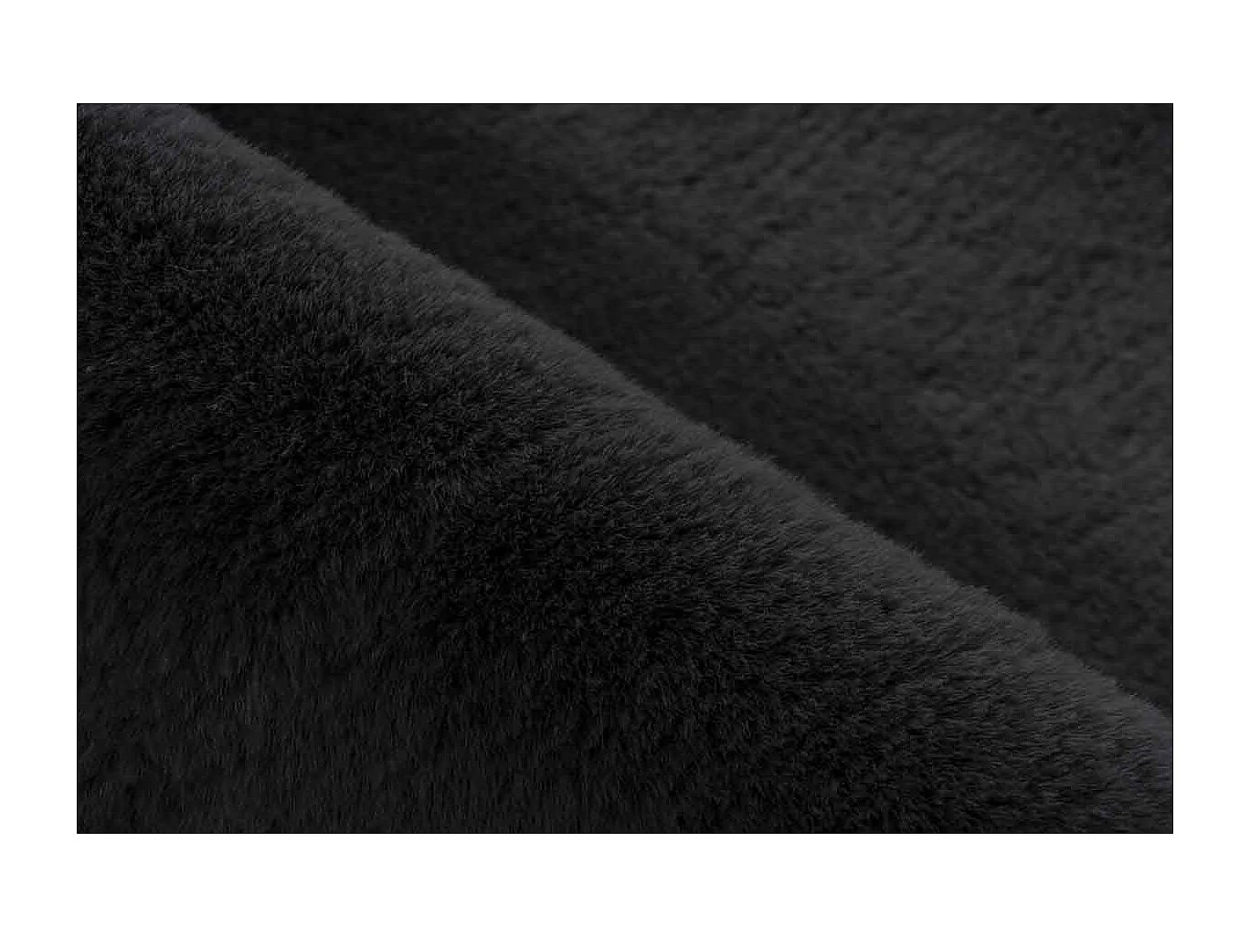 Tapis de Bain Fait à la Main "Rabbit" Gris Foncé 65 x 100 cm