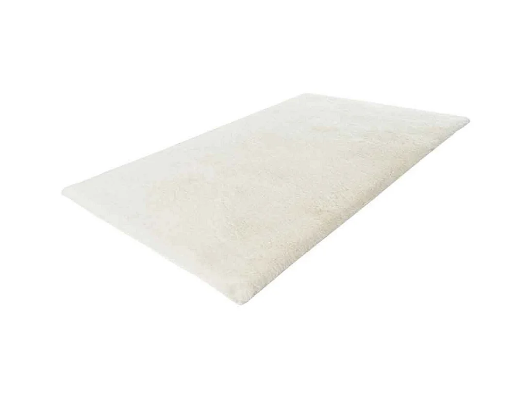 Tapis de Bain Fait à la Main "Rabbit" Blanc 50 x 90 cm