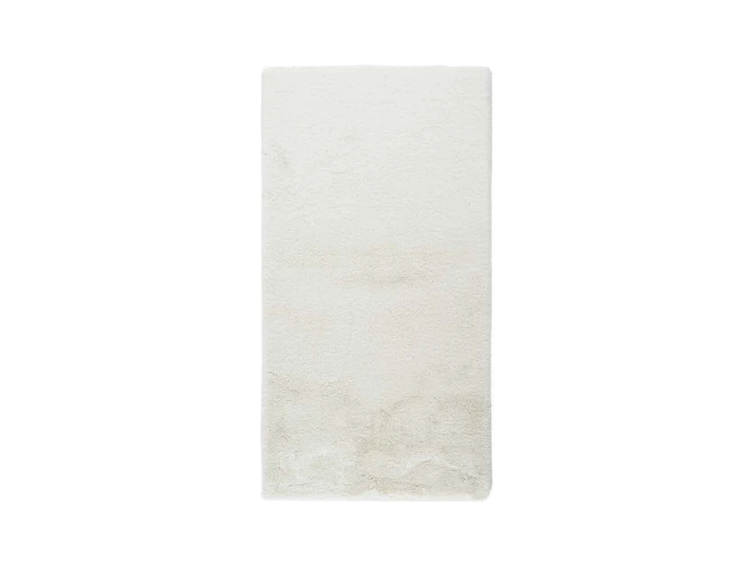 Tapis de Bain Fait à la Main "Rabbit" Blanc 50 x 90 cm