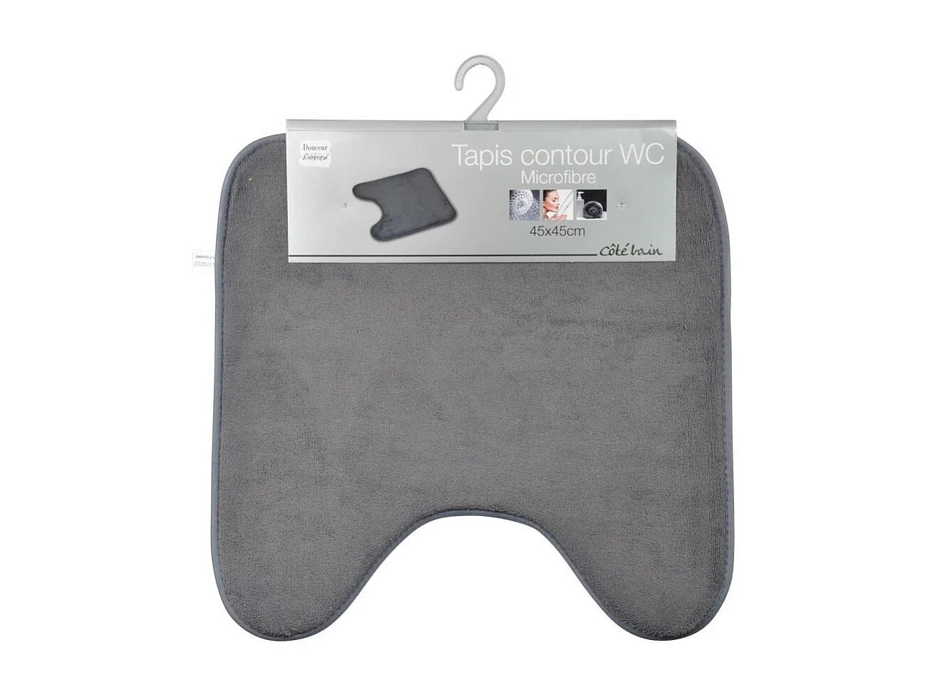 Tapis Contour WC "Vitamine II" 45x45cm Anthracite