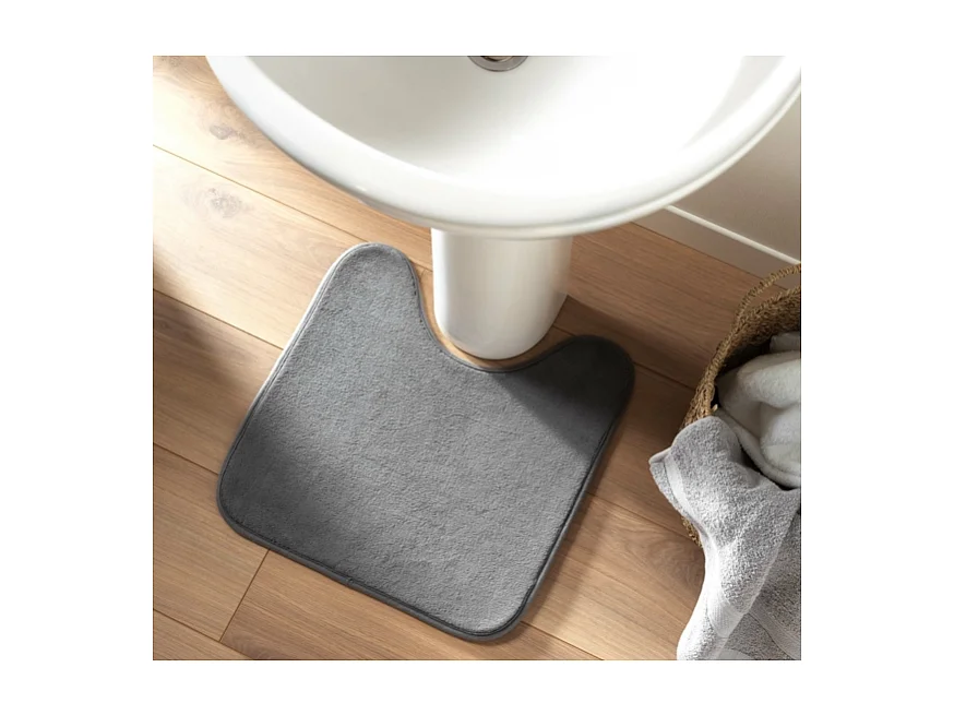 Tapis Contour WC "Vitamine II" 45x45cm Anthracite