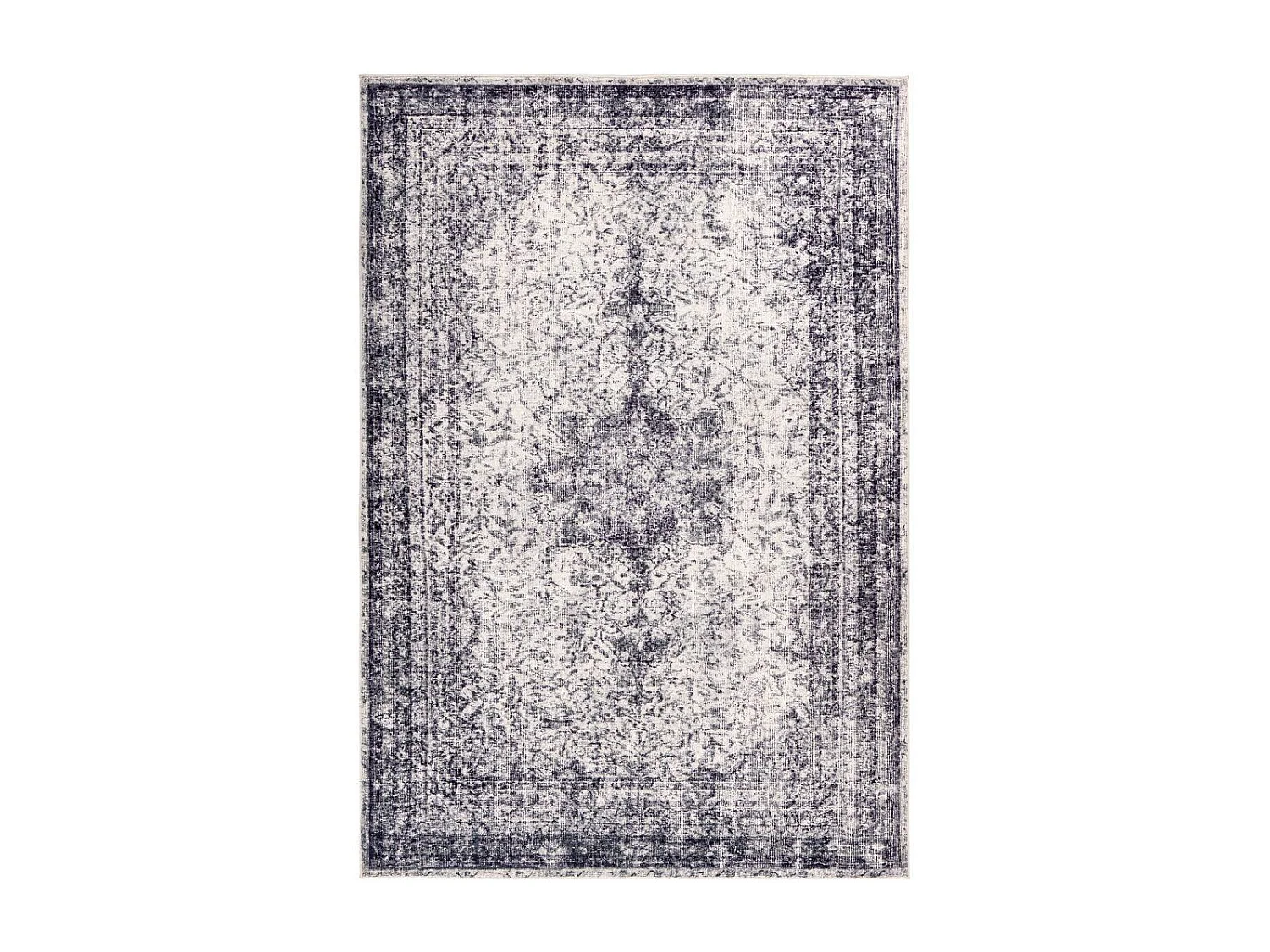 Tapis Rétro Tissé à la Main "Piedmont" Gris 80 x 150 cm
