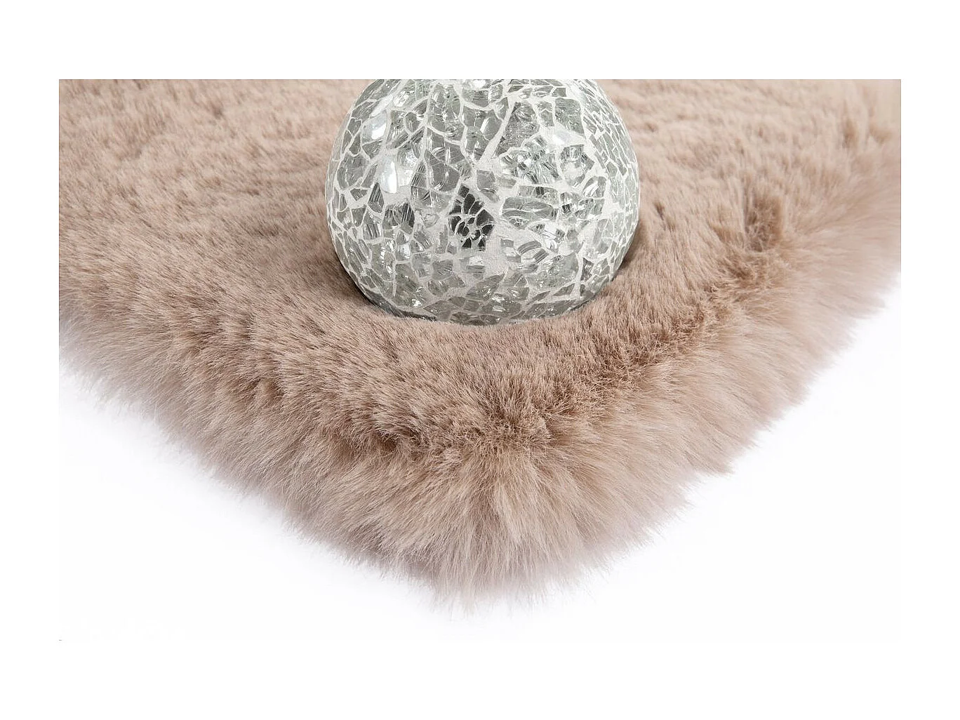 Tapis Tufté à la Main à Poils Longs "Rabbit" Crème 160 x 230 cm