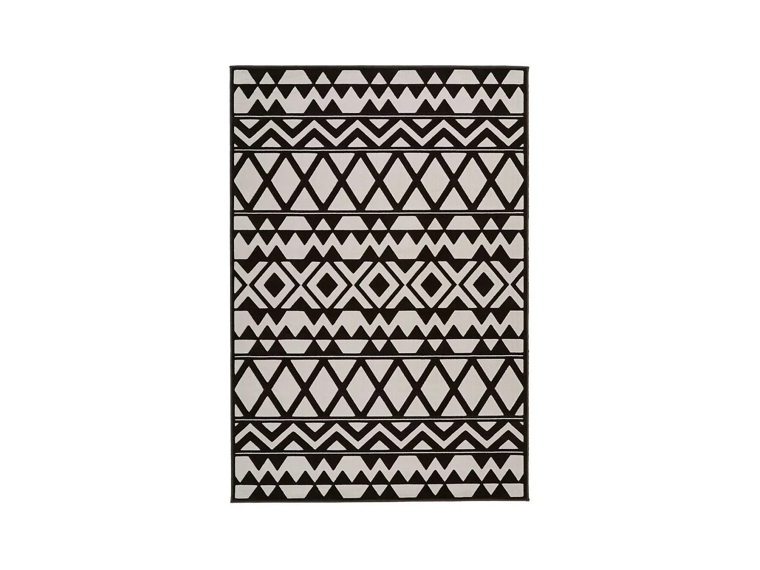 Tapis Ethnique à Poils Courts "Esperanto VII" Marron 160 x 230 cm