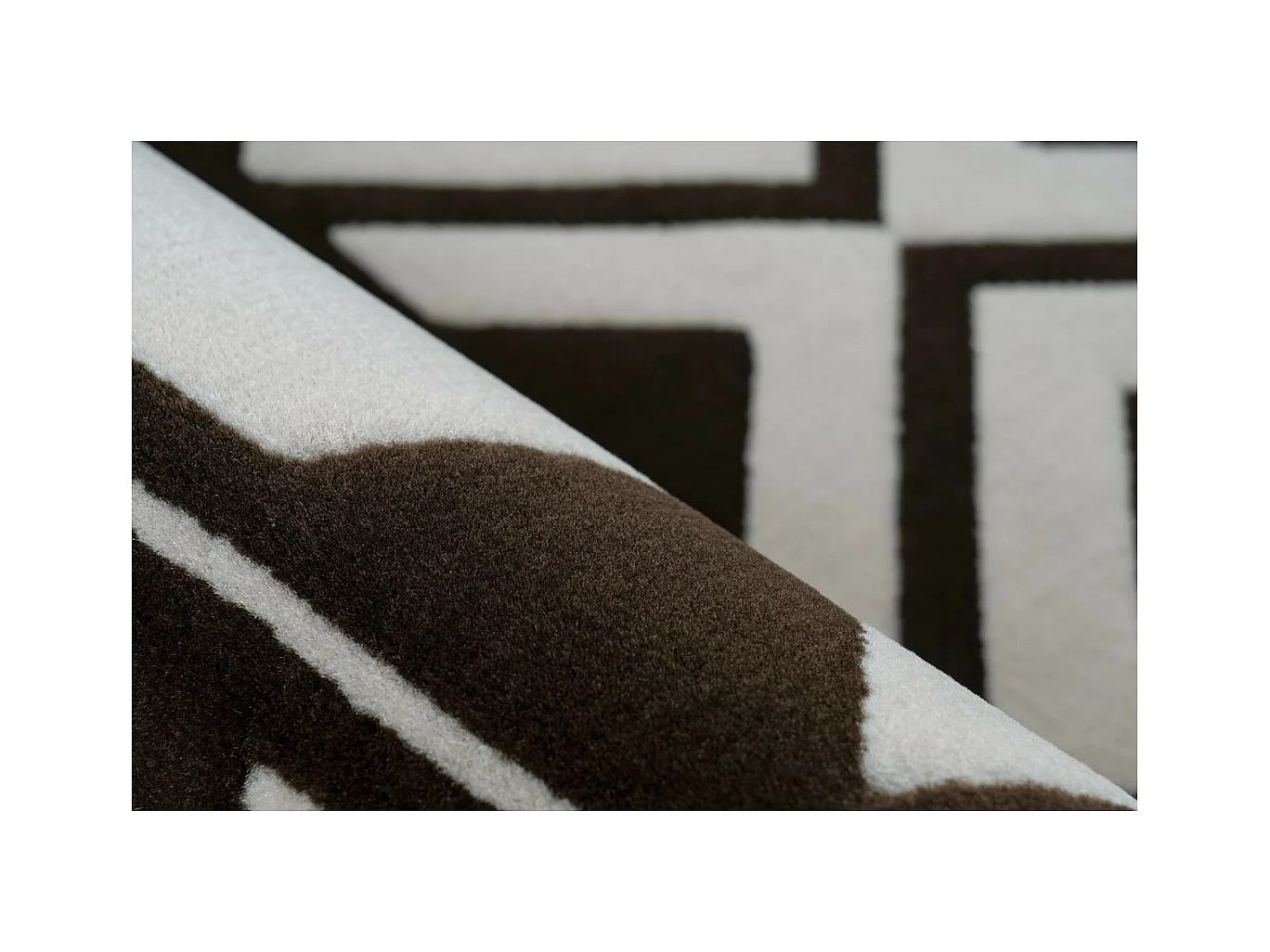 Tapis Ethnique à Poils Courts "Esperanto VII" Marron 160 x 230 cm