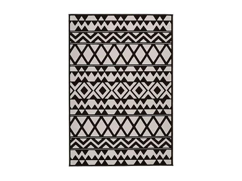 Tapis Ethnique à Poils Courts "Esperanto VII" Marron 160 x 230 cm