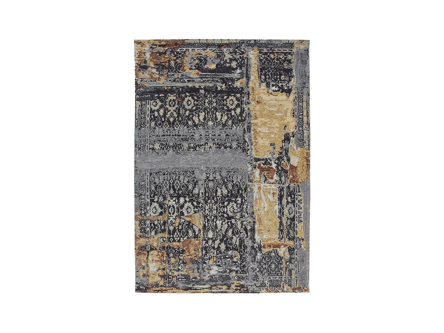 Tapis Jacquard à Poils Courts "Blaze" Bleu 75 x 150 cm