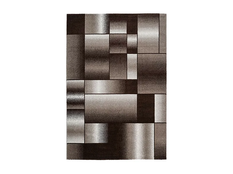 Tapis Tissé à Poils Courts "Broadway III" Marron & Beige 120 x 170 cm