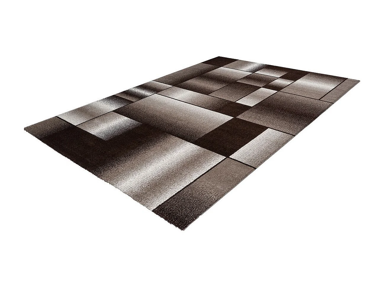 Tapis Tissé à Poils Courts "Broadway III" Marron & Beige 120 x 170 cm