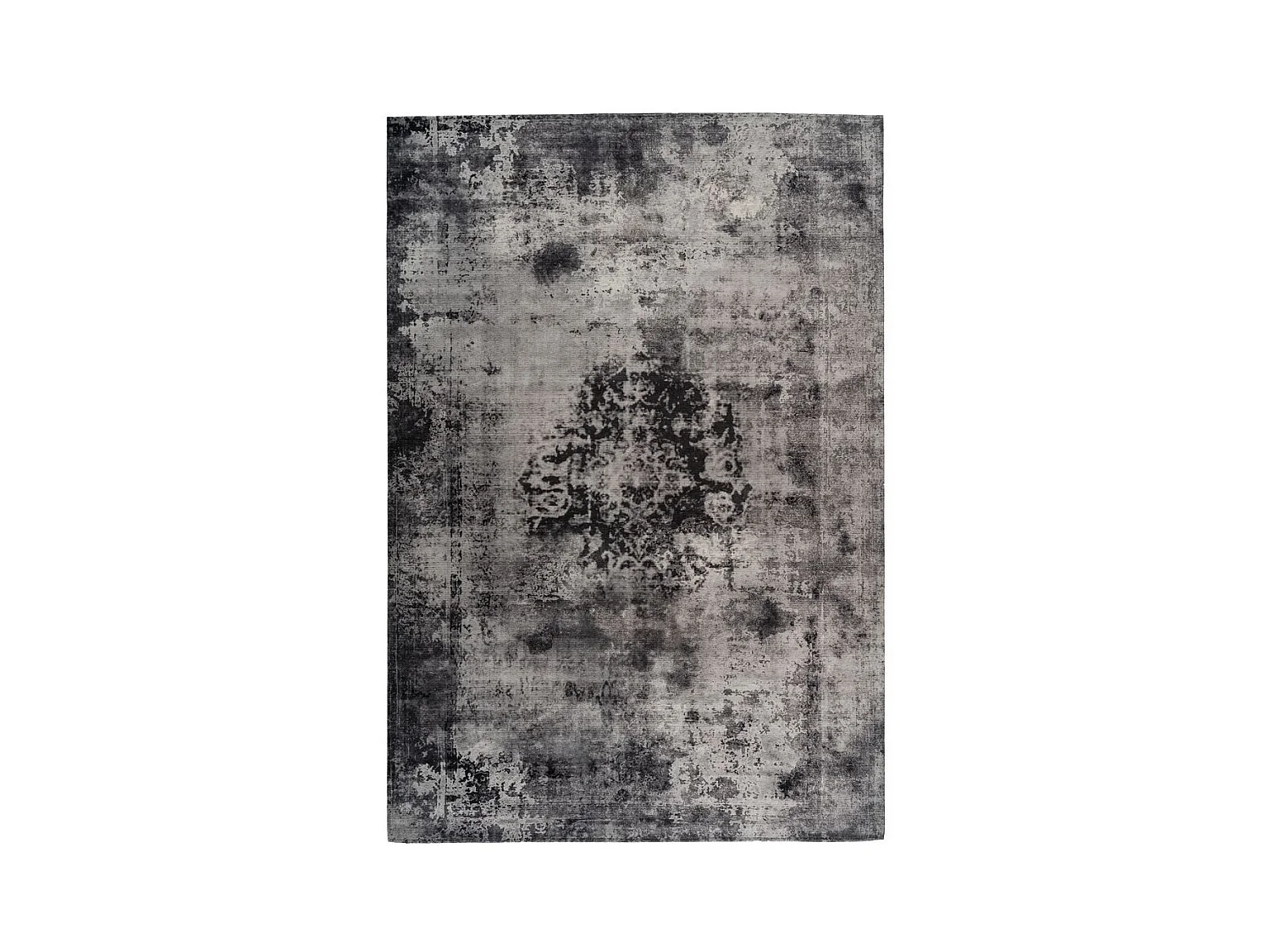 Tapis Rétro à Poils Courts "Vintage" Gris 140 x 200 cm