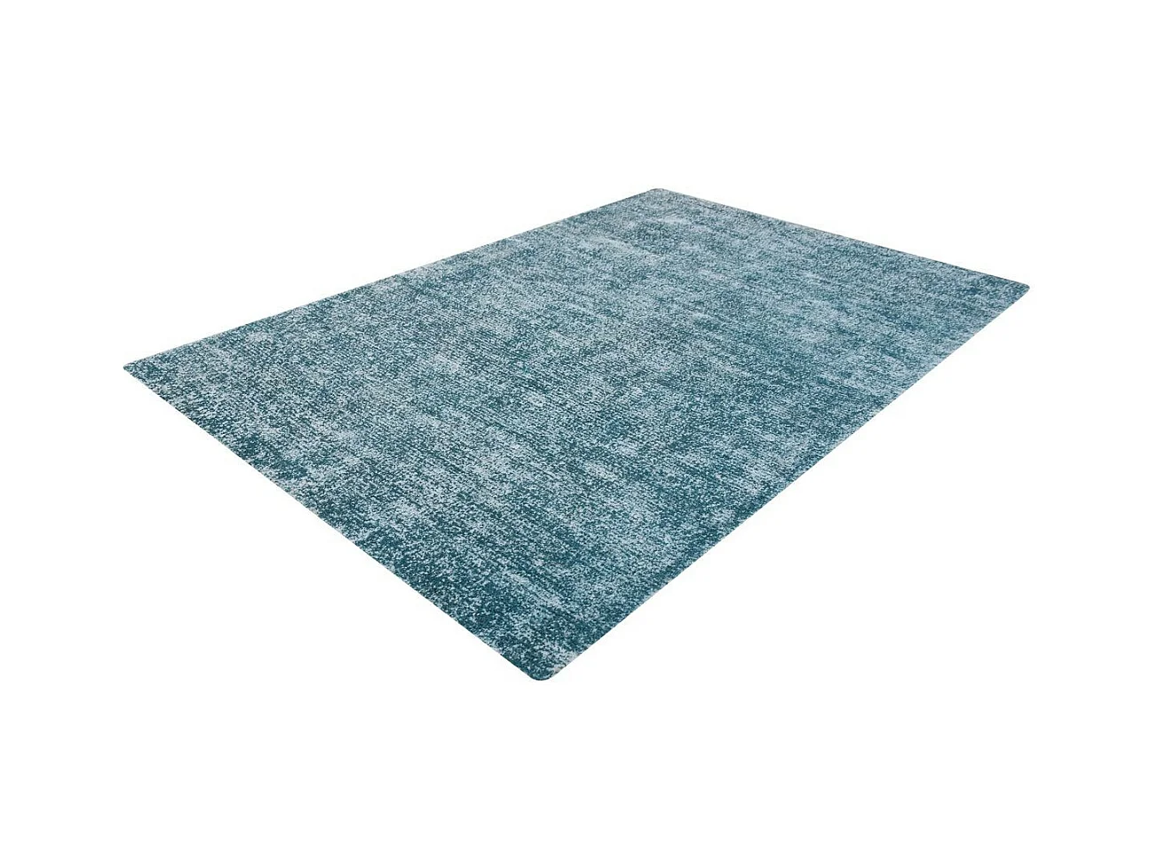 Tapis Vintage Tissé à la Main "Etna" Bleu Pétrole 120 x 170 cm