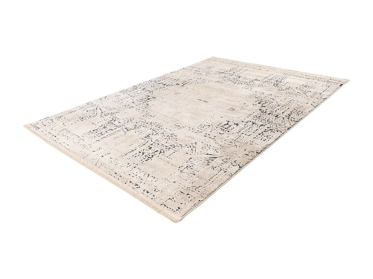 Tapis Imprimé Vintage "Palace" Gris 160 x 230 cm