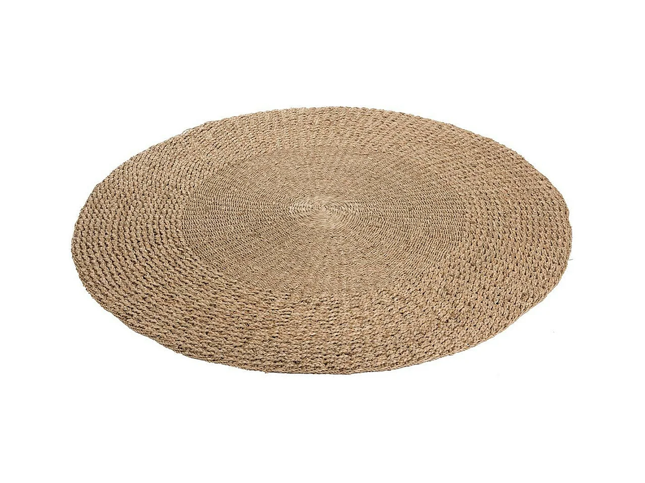 Tapis Tressé Déco "Zostere" 120cm Naturel