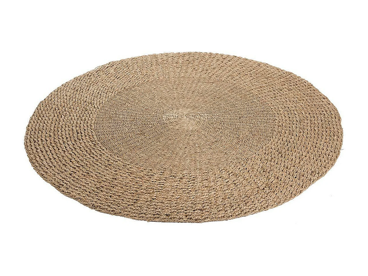 Tapis Tressé Déco "Zostere" 120cm Naturel