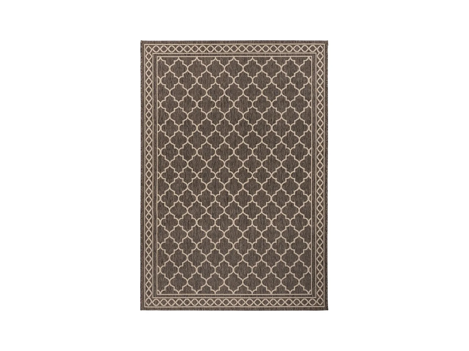 Tapis à Motifs à Poils Plats "Splash" Marron 80 x 150 cm