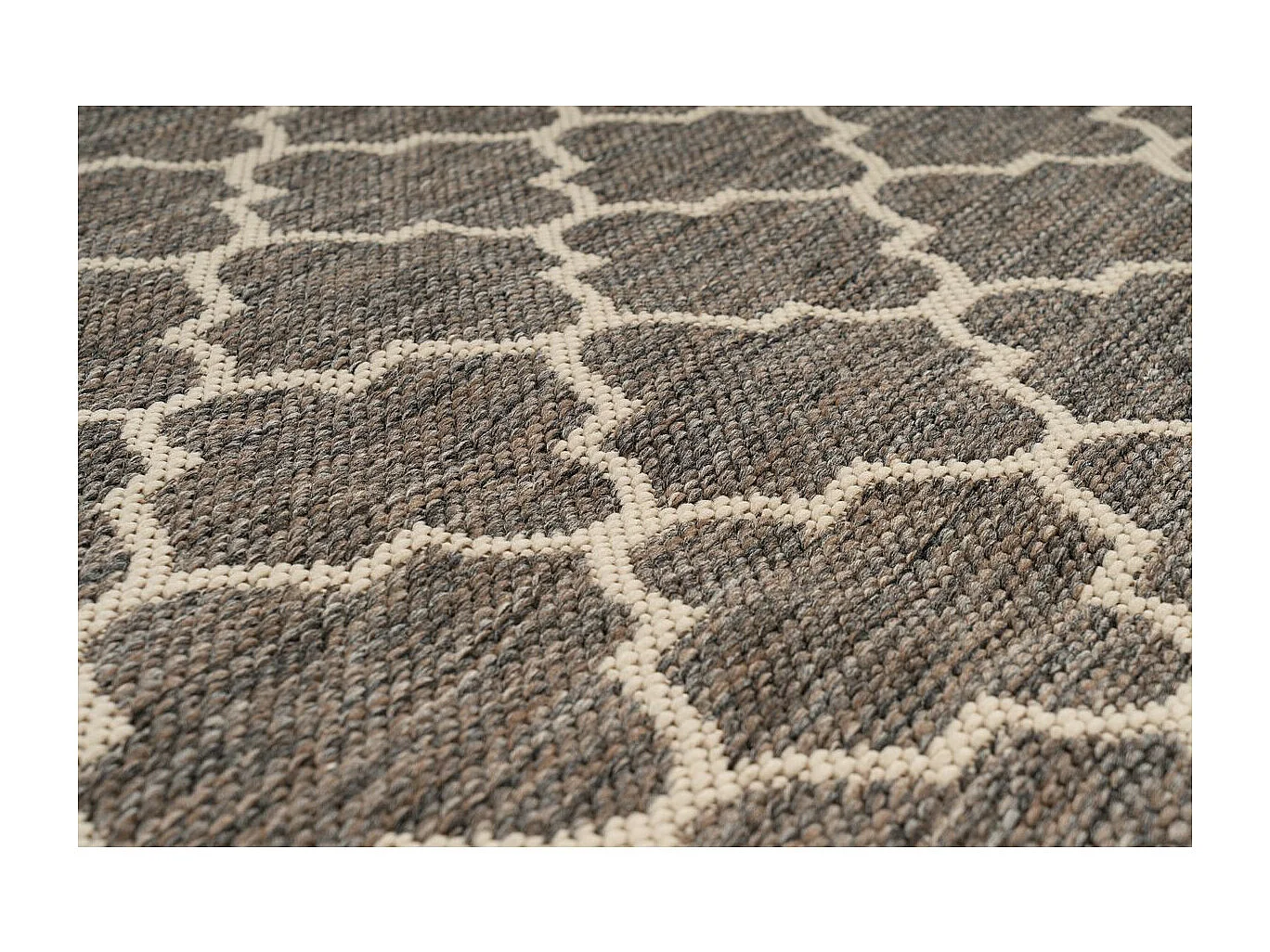 Tapis à Motifs à Poils Plats "Splash" Marron 80 x 150 cm