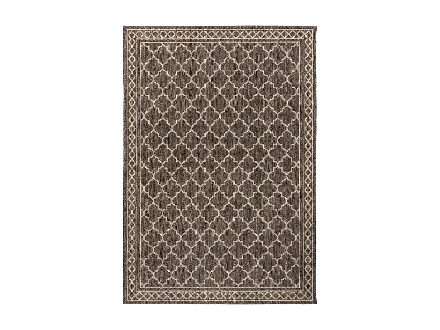 Tapis à Motifs à Poils Plats "Splash" Marron 80 x 150 cm