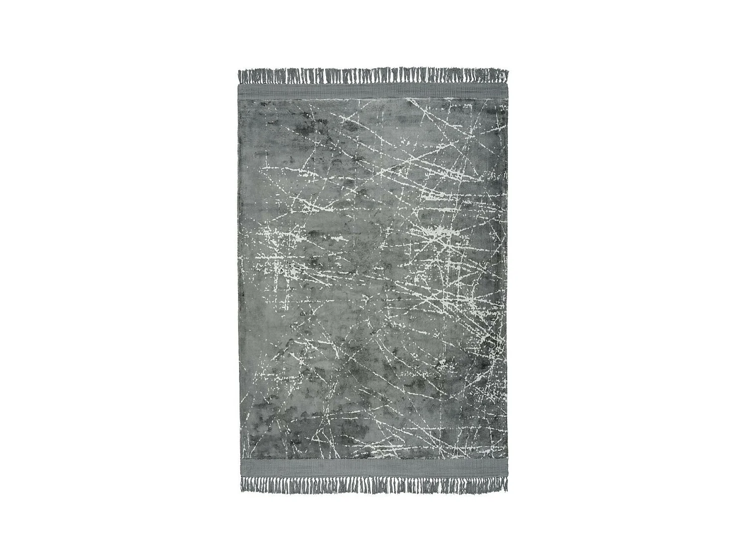 Tapis Tissé à la Main Imprimé "Dolce Vita III" Gris 80 x 150 cm