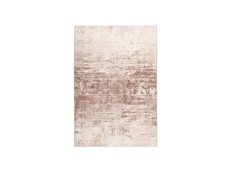 Tapis Tissé Rétro à Poils Plats "Saphira" Beige 80 x 150 cm