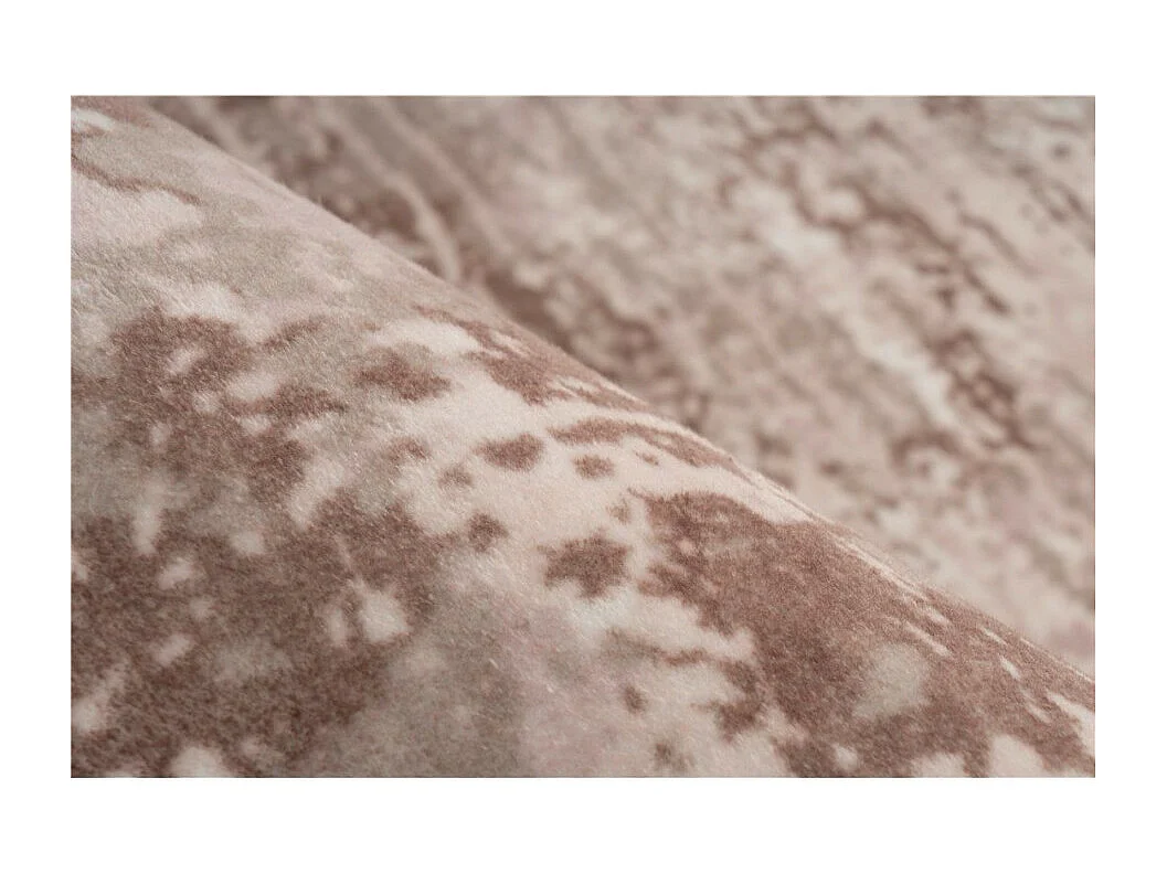 Tapis Tissé Rétro à Poils Plats "Saphira" Beige 80 x 150 cm