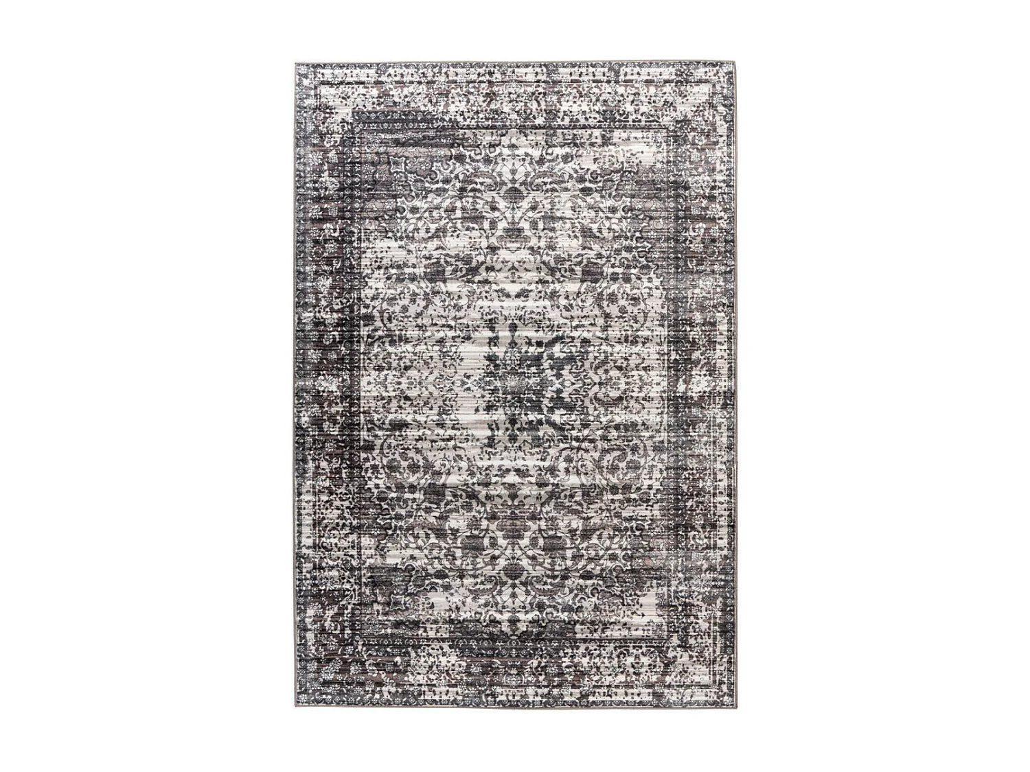 Tapis Tissé Imprimé à Poils Plats "Saphira" Gris 120 x 170 cm