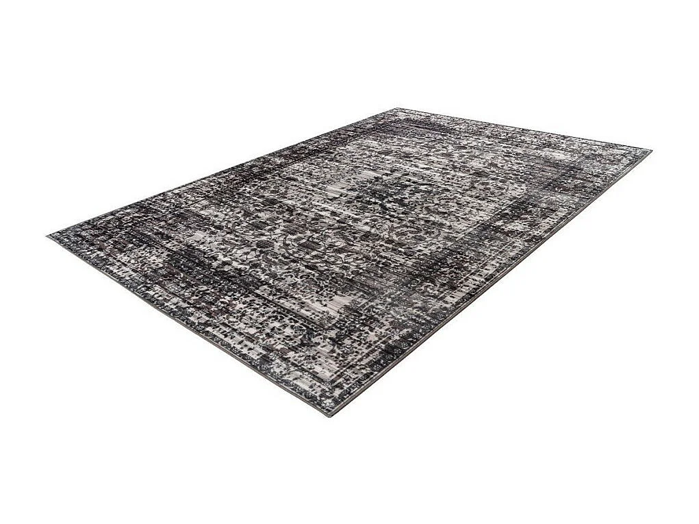 Tapis Tissé Imprimé à Poils Plats "Saphira" Gris 120 x 170 cm