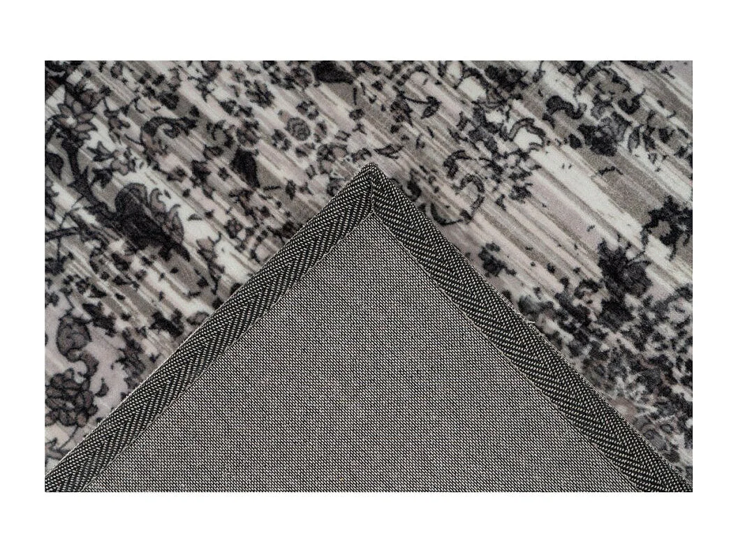 Tapis Tissé Imprimé à Poils Plats "Saphira" Gris 120 x 170 cm