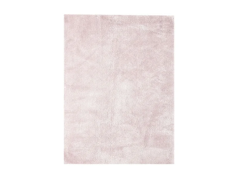 Tapis Shaggy Fait Main "Bali" Rose 160 x 230 cm