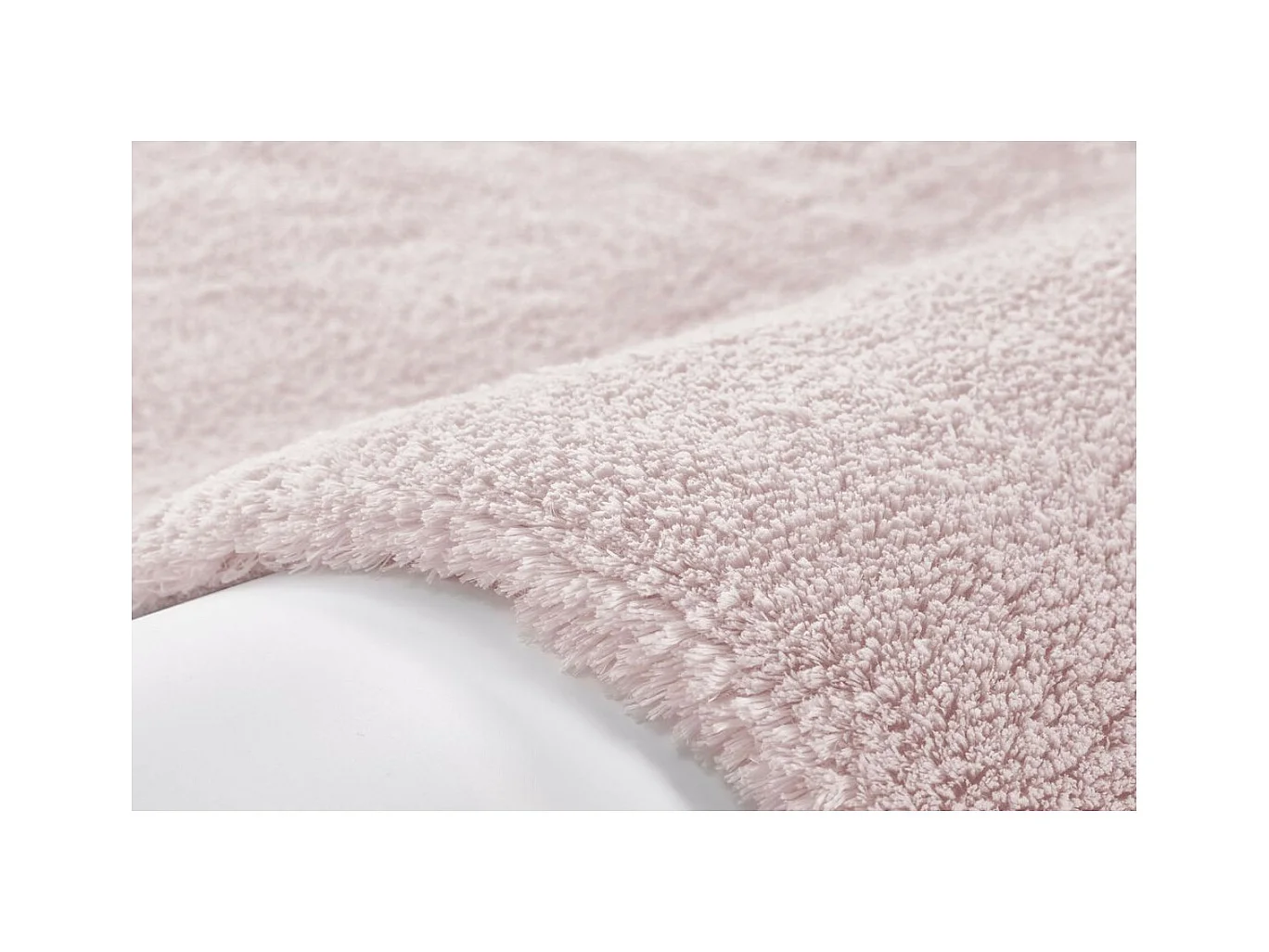 Tapis Shaggy Fait Main "Bali" Rose 160 x 230 cm