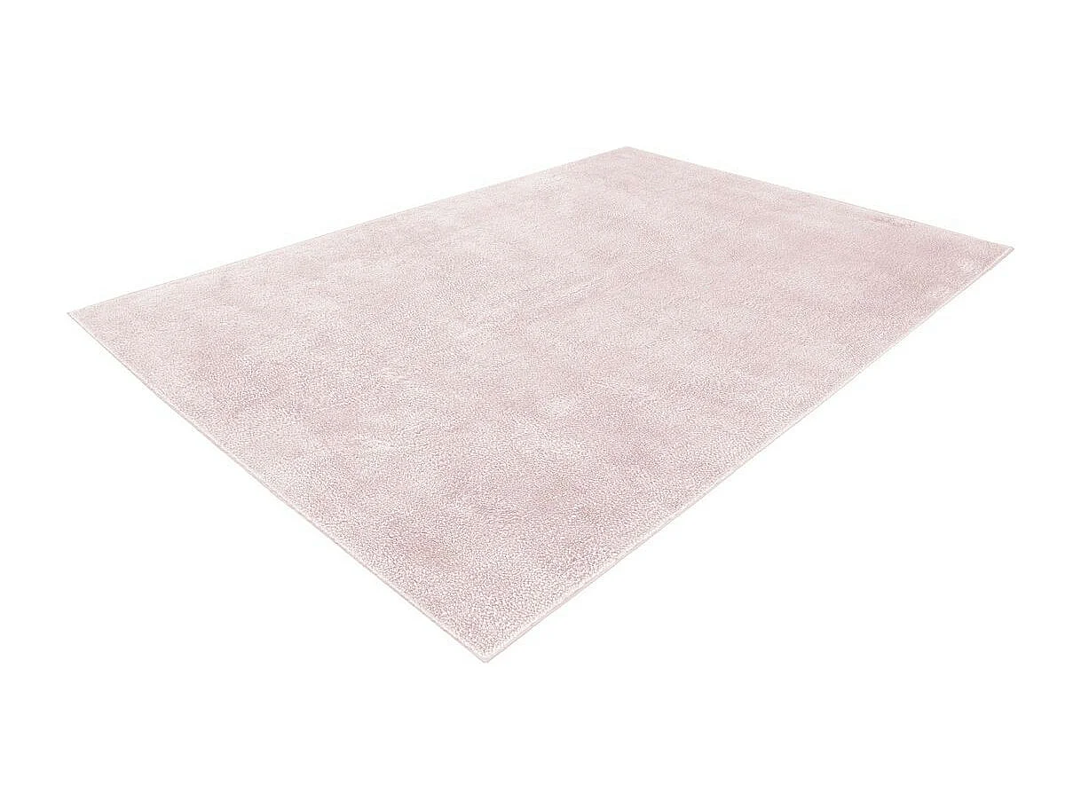 Tapis Shaggy Fait Main "Bali" Rose 160 x 230 cm